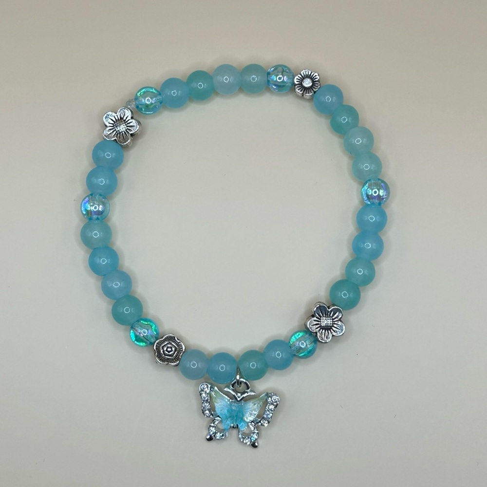 Handmade Blue Dreams Bracelet (Stretchy)
